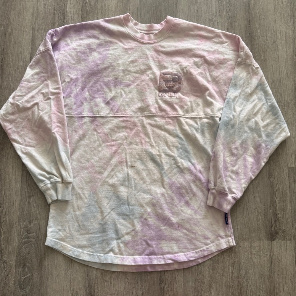 Disney World Spirit Jersey XS Tie Dye Pastel Pink Purple Walt Disney World 1971